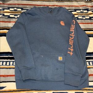 Carhartt Womens Periwinkle and Peach Hoodie